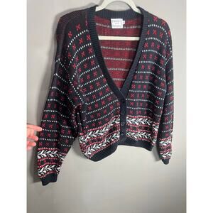 Vintage Babette And Partners Cotton Cardigan Sweater Women’s Size S USA 90s